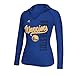 Golden State Warriors Womens Royal Blue Shadow Script Long Sleeve Hooded T-shirt
