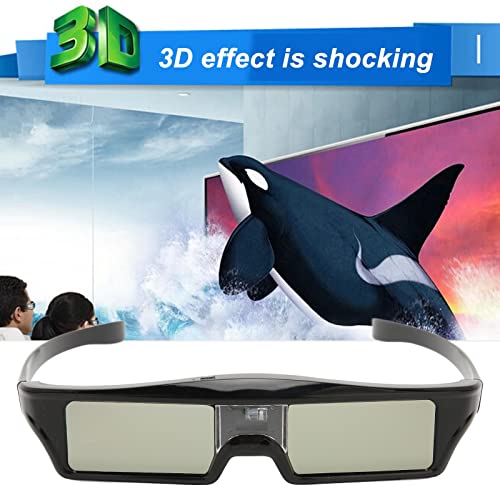 Lunettes 3D - TMISHION - Rechargeables DLP Link - 96-144Hz - Transmittance Élevée - Autonomie 30