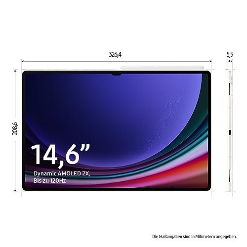 Samsung Galaxy Tab S9 Ultra AI-Android-Tablet, Wi-Fi, 512 GB / 12 GB RAM, MicroSD-Kartenslot, Inkl. S Pen, Simlockfrei ohne Vertrag, Beige… – Ansicht 6