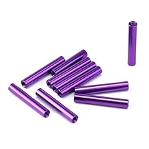 Purple Aluminum Alloy Standoff Column Spacer M330mm Round Threaded Standoff Spacer 10PCS for Computer,RC Airplane,Electronics