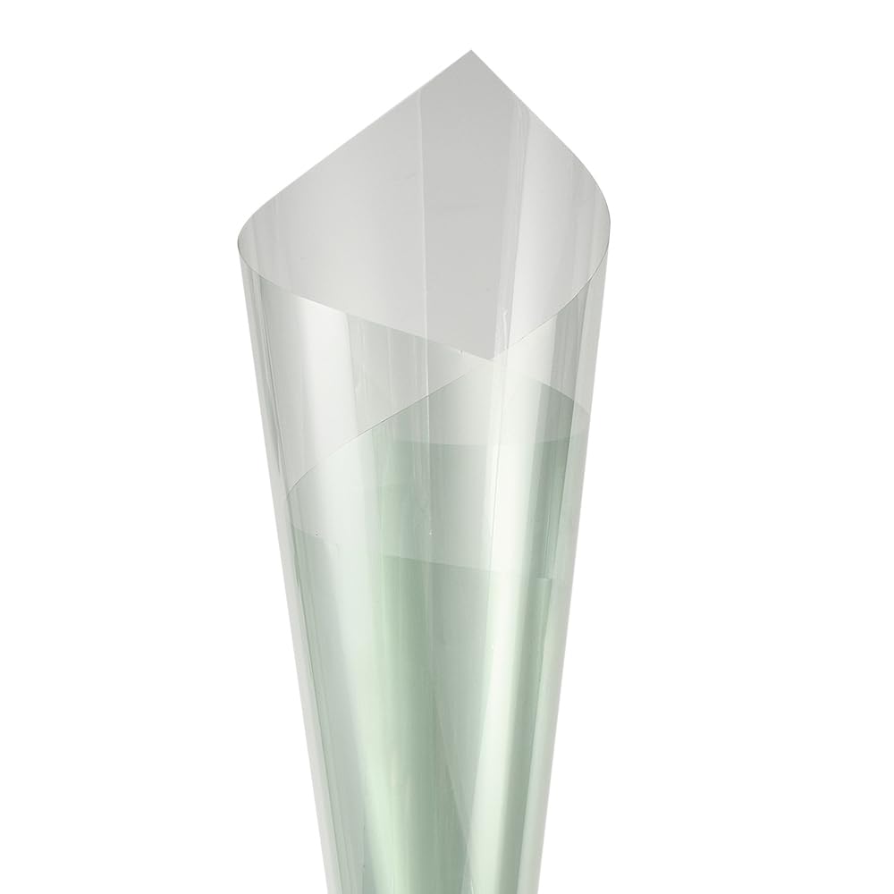XhuangTech Folia do przyciemniania szyb samochodowych, zielona, 80% VLT, samochodowa folia solarna antyodblaskowa, 30% przeciw odrzucaniu ciepła UVR, blokada UV, naklejka na szybę samochodową, folia