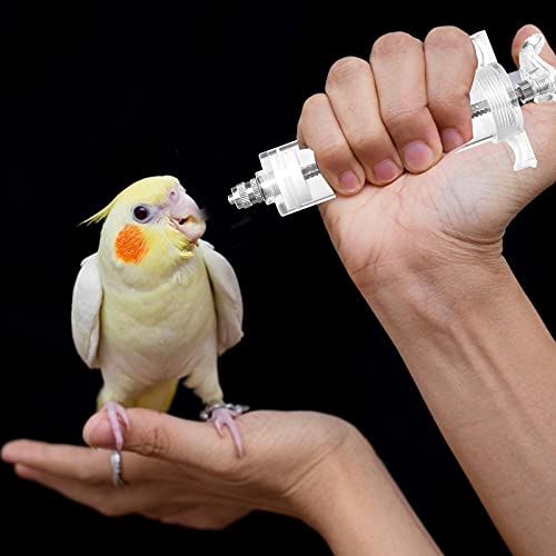TIANTIAN 3 PCS Baby Birds Feeding Syringe Feeding Tubes for Baby Birds used for Pet Sick Bird Parrot Feed Milk or Medicine,with 3 Curved Tubes 50ml,20ml,10ml - Image 6