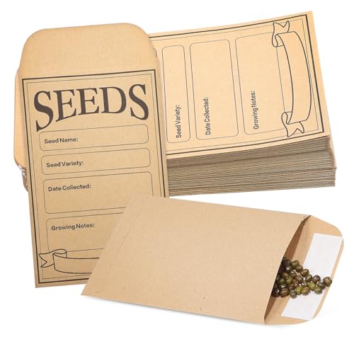 Mini-sachets pour emballage de graines et loisirs créatifs kraft x200