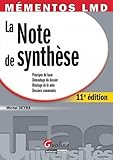  La note de synthèse: Manuel méthodologique
