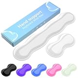 MOKURU Gel Keyboard and Mouse Wrist Rest Set, Comfort Ergonomic Wrist Support, for Wrist Pain Relief, Computer Keyboard Wrist Rest (Transparent)