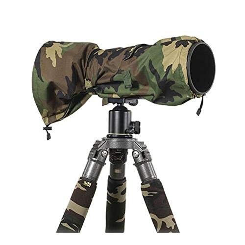 LensCoat Raincoat RS for Camera and Lens Cover Sleeve Protection, Large (Forest Green Camo) LCRSLFG