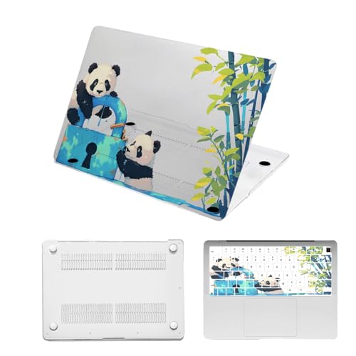 Carcasa Macbook Air 13 M4 M3 M2 ideal para llevar a la cafetería o universidad con diseño panda