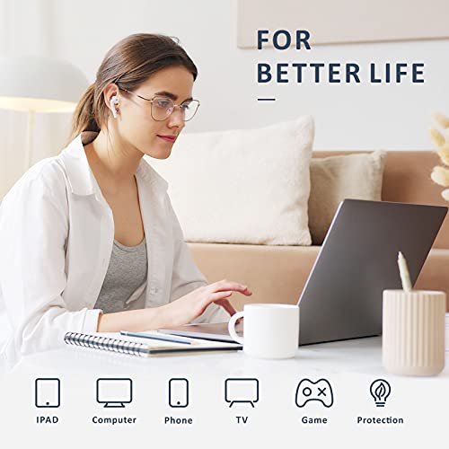 Blue Light Blocking Glasses Women Men - Baytion Blue Light Eyewear Irregular Cateye Computer Glasses Filter Digital Devices with Metal Frame 100% UV Protection, No Prescription, Blacksilver