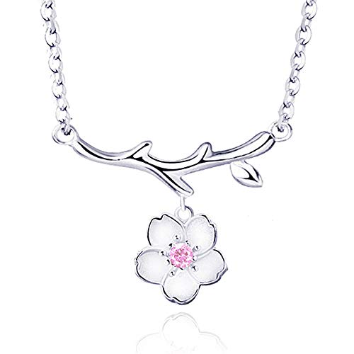 Women's Jewelry 30% Silver White Copper Silver Plated Daisy, Cherry Flower Inlaid Drill Necklace