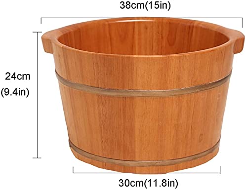 Spa de pies de madera natural de cedro para uso doméstico miniatura 2