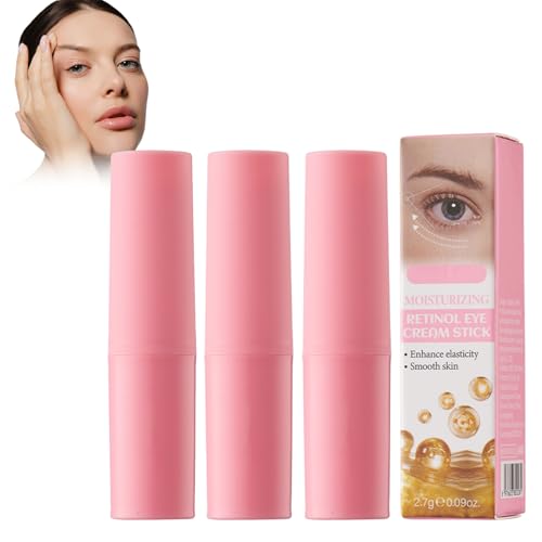 Crema En Barra Con Retinol Antiarrugas 3 Unidades - Contorno De Ojos Lifting Y Firmeza Intensa, Reduce Ojeras, Bolsas, Líneas Finas Y Arrugas - Crema Antiedad Regeneradora
