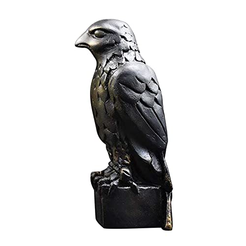 Maltese Falcon Statue Prop with secret Compartment & New Gold Edition House Bird,Mid Century Bird Adornment Office Home Decor, Desk Dove Ornament, Arts Pigeon Gifts for Indoor or Outdoor Use