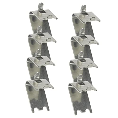 FONDOTIN 8 piezas Clips de Estante para Congelador de Soporte para Refrigerador Abrazadera de Estante Duradera Herramienta de Sostenimiento para Refrigeradores y Congeladores