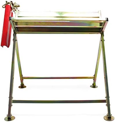 Wiltec Chevalet de sciage pliant pour bûche - capacity 120 kg - acier galvanisé - avec pare-chaîne - tréteau de tronçonn