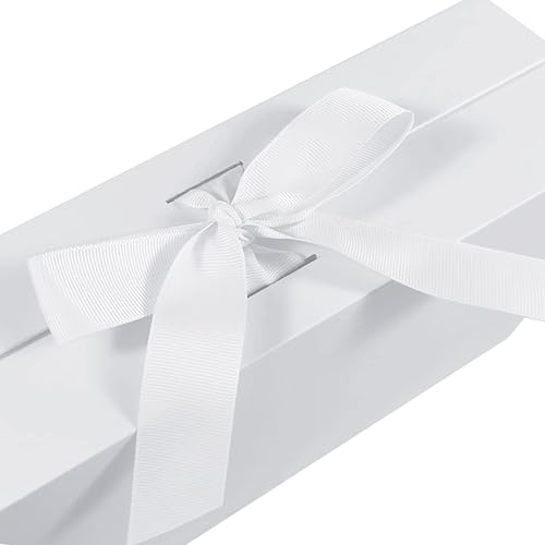 Miniatura 4 de Bobobag Caja de regalo grande de 10.5" con tapa magnética y lazo para el Día de la Madre, Día de San Valentín, cumpleaños, regalos de novia, bodas,
