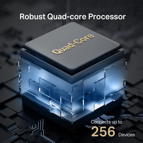 Mercusys AX6000 Dual-Band 8-Stream Wi-Fi 6 Router, Quad-core 1.6 GHz processor, 1× 2.5 Gbps + 1× Gigabit WAN/LAN Port + 2× Gigabit LAN Ports, WPA3 Protects, Ideal for Gaming Xbox/PS4/Steam & 4K(MR90X) - Image 8