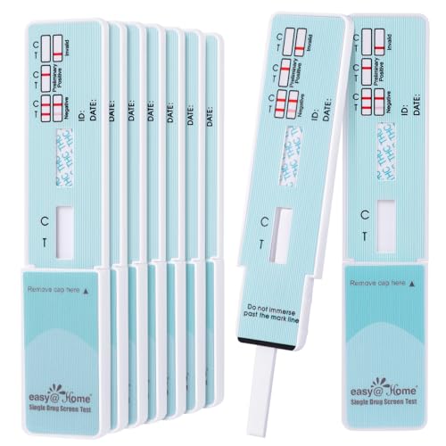 Easy@Home Single Drug Screen Test (Cannabinoids Urine Test) - THC Tests Kit for Home Cutoff Level 50ng/mL Individually Wrapped- #EDTH-114 (18 Pack)