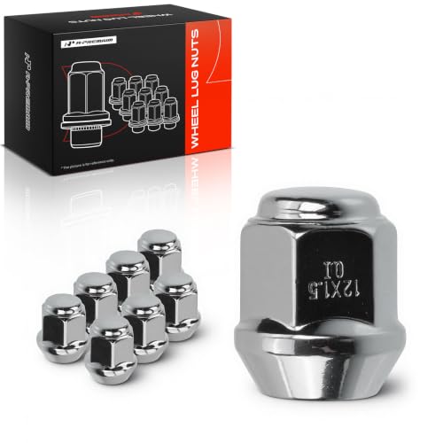 Image of A-Premium M12-1.50 Wheel Lug Nuts Compatible with Chevrolet & Suzuki | for Chevrolet Aveo 2006-2010 Aveo5 2007-2010 Suzuki Forenza Swift+ Pontiac G3 Front or Rear 8-PC Set