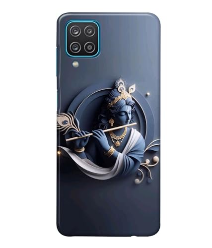 Image of Lord Krishna 3D Effect Printed Hard Back Case Cover Compatible for Samsung Galaxy M32 4G (Multicolor) - D1661