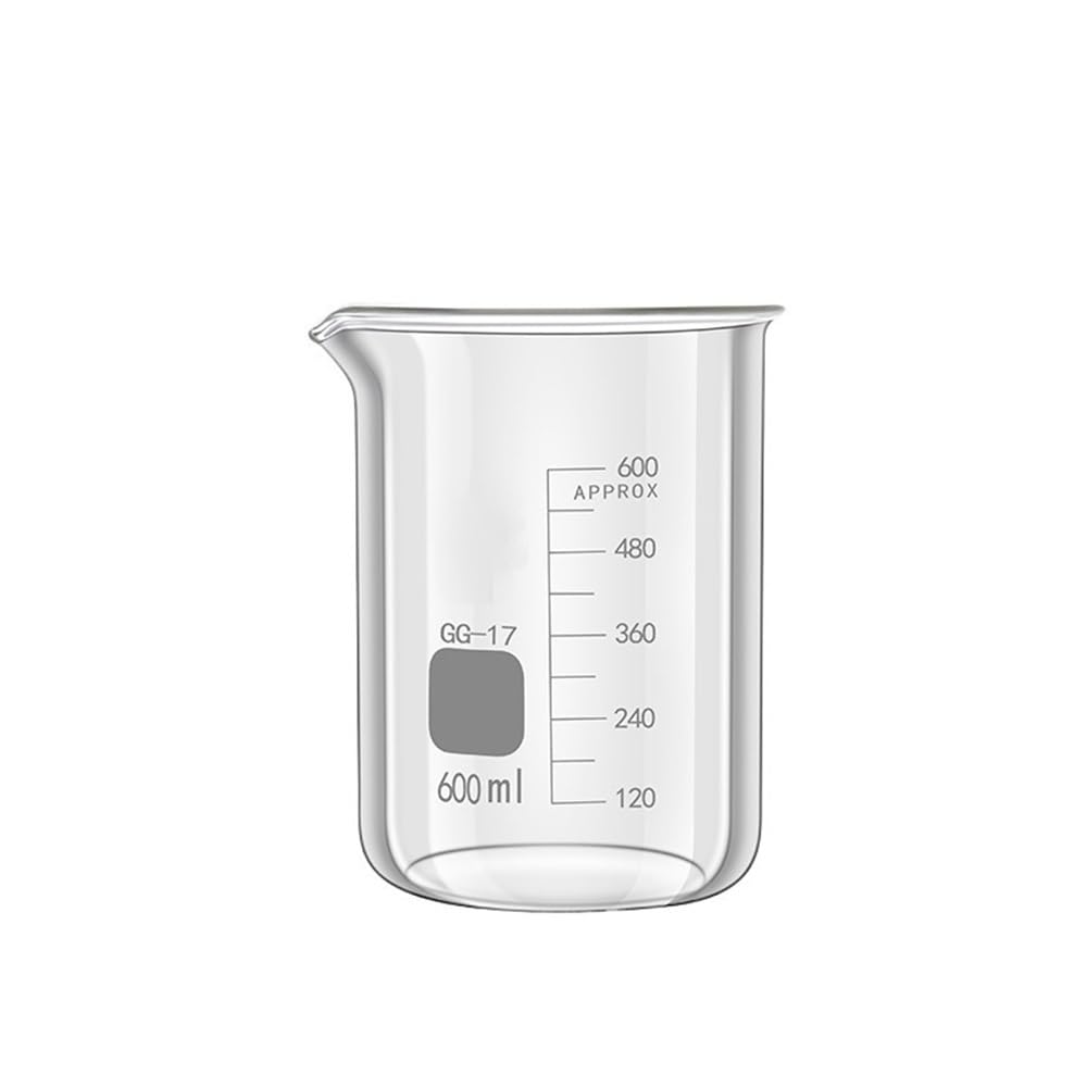 Glasbecher, Borosilikatglas-Becher-Set, Messbecher, 25–800 Ml, Laborausrüstung(4)
