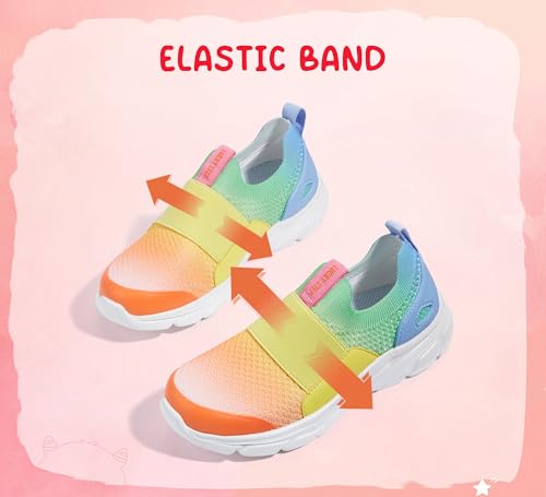 LUCKY STEP Little Kids Sneakers Breathable Mesh Walking Shoes Slip On Lightweight Athletic Trainers for Boys Girls4