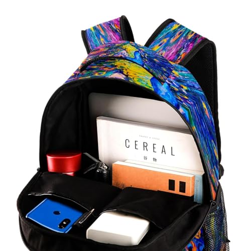 Sac de voyage décontracté paon multicolore pour escapades et sorties - 4