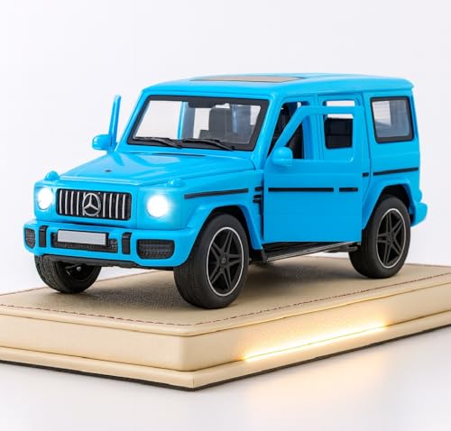 Image of Diecast Mercedes Benz G Wagon Car Toy - 1:32 Scale Alloy AMG G63 Car with Light & Sound, Pull-Back Off-Road SUV Toy for Kids & Collectors, Gift for Boys (Color As Per Stock Available)