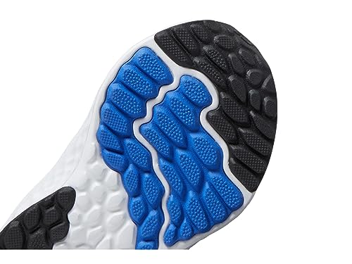 Image of New Balance Kid's Fresh Foam Arishi V4 Hook & Loop Running Shoe, White /Night Sky /Marine Blue, 4 XW Infant