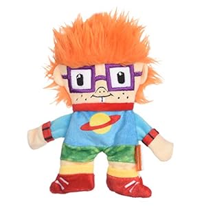 Nickelodeon for Pets Rugrats Chuckie Finster Flattie Plush Crinkle Dog Toy | 6 Inch Crinkle Toys for Dogs Nickelodeon Toys – Rugrats Toys for Dogs from Nickelodeon 90s | Small Plush Toys for Dogs