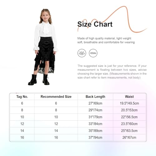 Vêtements médiévaux filles amples et extensibles pour éviter les irritations