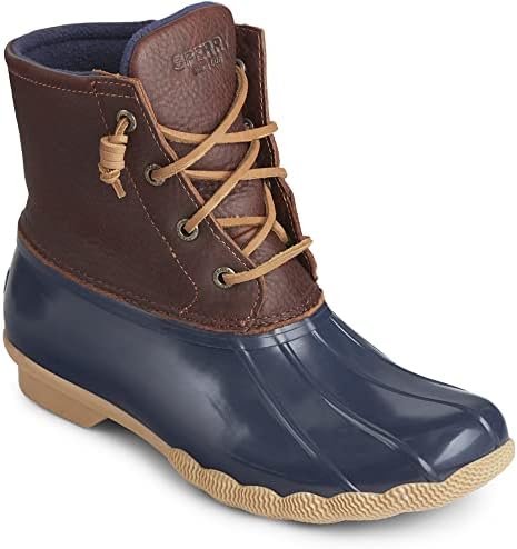 Sperry Women's Saltwater Boots, Tan/Navy, 8.5 Wide | Image 2