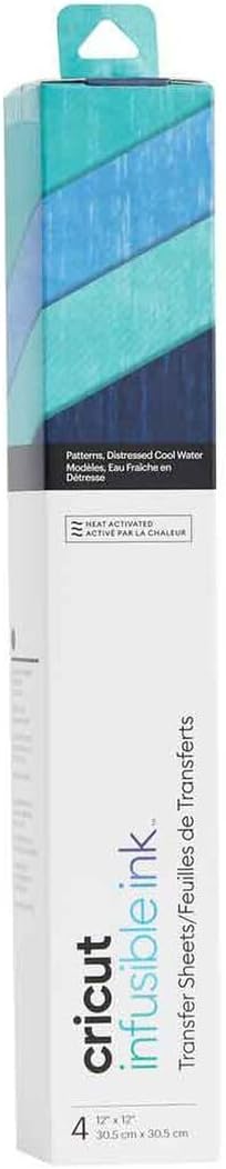 Cricut Patterned Transfer Sheets, Cool Water Print Infusible Ink