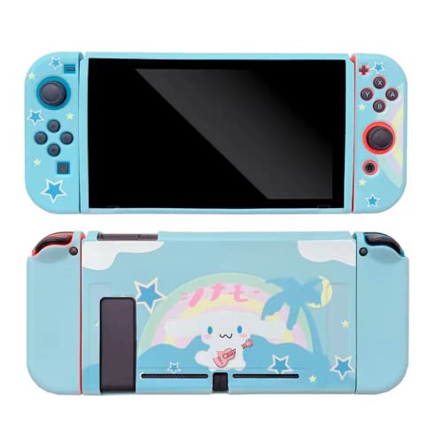 ENFILY Cute Case Compatible with Nintendo Switch, Dockable Case Cover, Ergonomic Soft TPU Grip Case