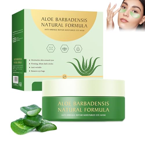 #ColaboraciónPagada<br>60 PCS Parches Ojos Bolsas Y Ojeras,Eye Patches,M?scara Para Los Ojos De Col?geno,Para Eliminaci?n Ojos Bolsas Y Ojeras,Aliviar La Fatiga Y Reafirmar La Piel,Anti Edad (verde25101302)