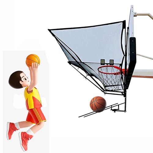 Reboteador de baloncesto portatil colgante con red de rebote para tiro libre