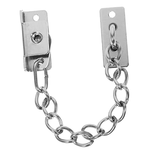 Mikikit Stainless Steel Door Chain Lock Window Lock Security Chain for Safety Sliding Door Safety Lock Door Latch Safety Lock for Do