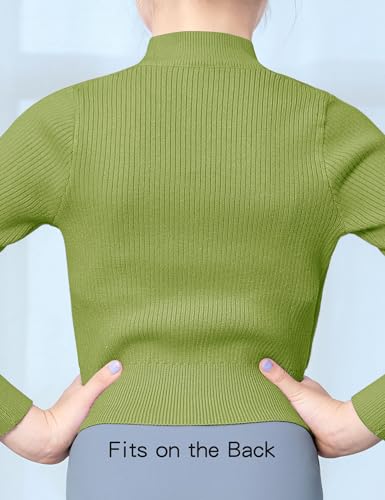 Image of Dance Sweater for Girls Long Sleeve V-Neck Top Sweater for Ballet /Gymnastics /Sports
