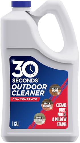 30 SECONDS Outdoor Cleaner Dirt,Mold & Mildew Cleaner & Stain Remover Concentrate | 1 Gallon