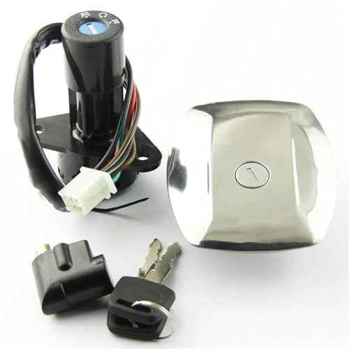 Kit bouchon réservoir carburant Suzuki GS125 1982-2000 avec contacteur d'allumage 6 lignes