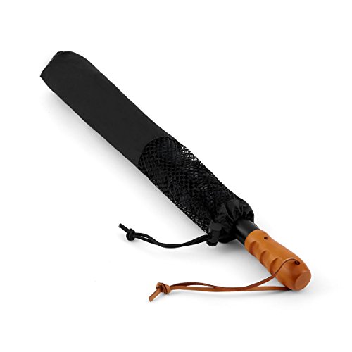 ShedRain Windjammer Vented Auto Open Jumbo Umbrella with Wood Grip