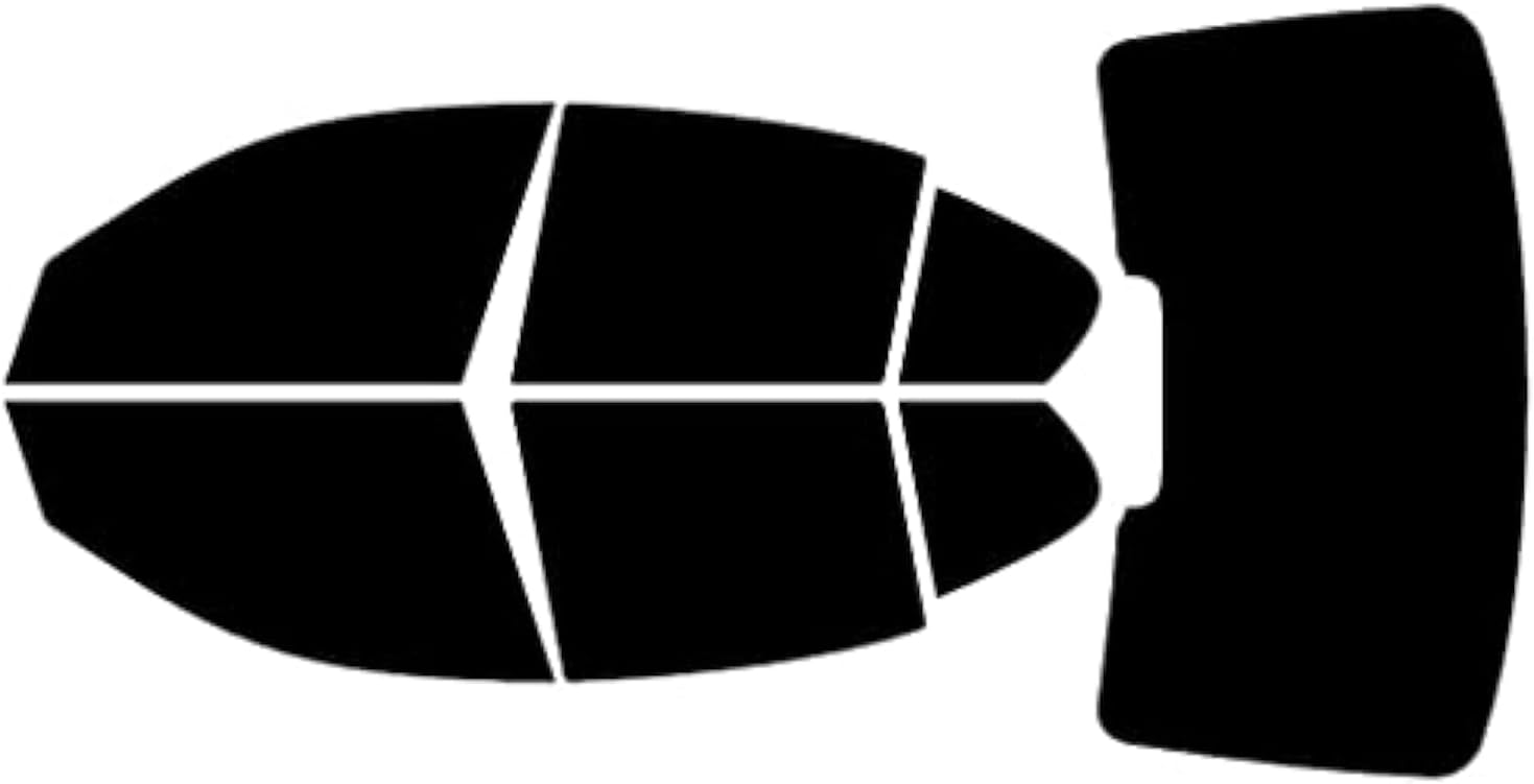 Rvinyl Window Tint Kit Compatible with BMW 3 Series 2013-2018 Sedan - Black 5% - Single Ply No Bubble Film - Do it Yourself Vehicle Complete Precut Kit