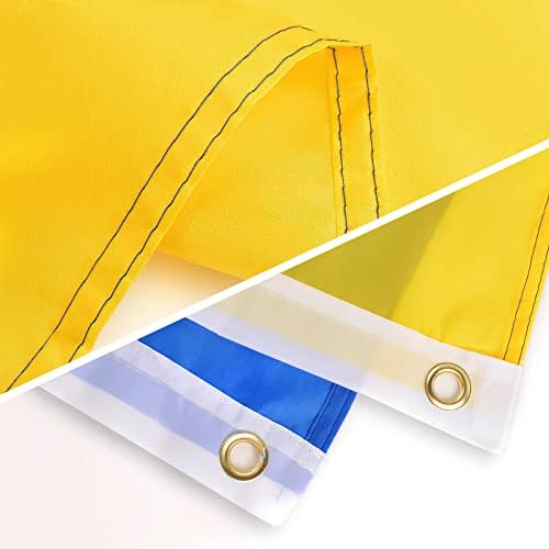 ELECLAND Ukraine Flag 3ft x 5ft/90cm x 150cm Ukrainian National Flags Polyester Ukraine Flag Banner