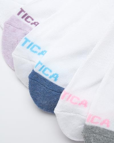 Image of Nautica Womens Low Cut Socks - 6 Pack Soft Stretch Breathable Mesh Cushioned Athletic Performance No Show Socks for Women