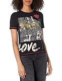 camisetas desigual mujer rebajas Algodón BCI Desigual TS_Rose Camiseta, Black, M De Las Mujeres
