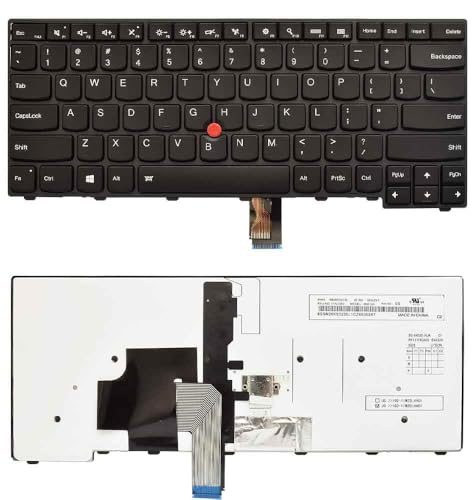 Image of FORIDA Laptop Keyboard Compatible for Lenovo Thinkpad E431 T431 T431S T440 T440E T440P T440S T450 T450S L470 T460 L440 E440 L450 L460 CS13T Series 04Y0862 0C02253 00HW878 (with Pointer & Backlit)
