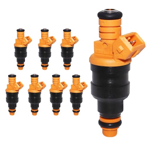 OSKYUO Set of 8 Fuel Injector Compatible with Ford F150 F250 F350 Mustang E150 E250 E350 Bronco Excursion Expedition Lincoln Town Car Navigator Mercury Grand Marquis 4.6L 5.0L 5.4L 5.8L V8 0280150943