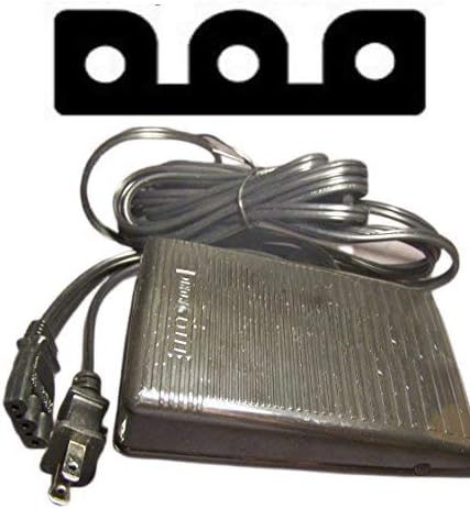 Foot Controller and Power Cord 359102-001 for Singer Machines Foot Pedal Control Fits Many Sewing Machine Babylock Bernina Elna Husqvarna Viking Juki Jaguar Necchi Pfaff Simplicity White 4c316b202