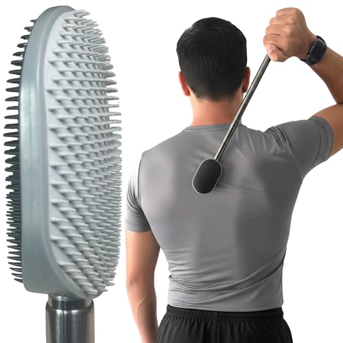 The Ultimate Extendable Back Scratcher Scalp and Back Massager & Exfoliator Gifts for Men and Women Double-Sided Itch Reliever Expandable Scratch Large Surface Delivers A Deep Soothing Scratch