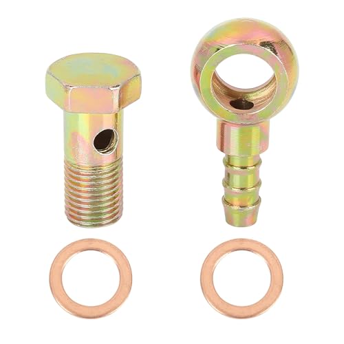 X AUTOHAUX Hohlschraube 12mm Motorrad Bremse Banjo Hohlschrauben Fittings Bolt Washer Kit M12x1,25