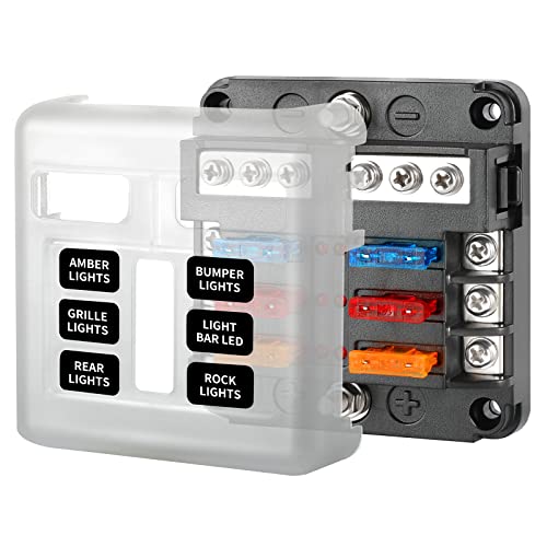 Panneau de fusibles 12V 6 voies étanche Huazu protégeant vos circuits de camionnette